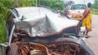 Lastourville : Une mère décédée et 3 blessés graves dans une grave collusion entre un taxi et un grumier
