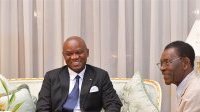 Brice Clotaire Oligui Nguéma s’entretient à Malabo avec le président équatoguinéen
