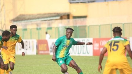 National Foot 1 : Sans convaincre, Mangasport bat CF Mounana d’une courte tête
