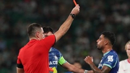 LDC UEFA : Aubameyang furieux contre l’arbitrage après la déroute de l’OM face au Sporting CP
