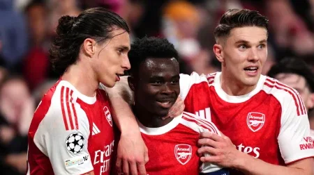 UEFA Champions League&nbsp;: Un but décisif de Saka propulse Arsenal en finale, 20 ans après
