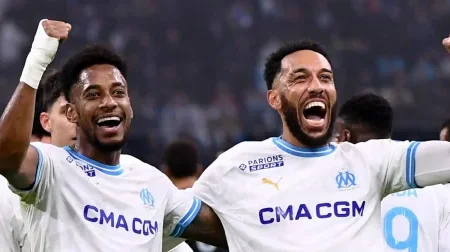 Aubameyang en feu face à Montpellier, les Phocéens retrouvent le sourire en Ligue 1
