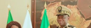 L’ambassadrice de Sao Tomé-et-Principe au Gabon chez le président de la transition

