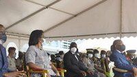 Ali Bongo préside la cérémonie de passation de commandement au Camp Baraka
