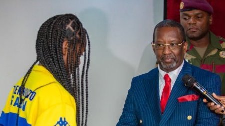 Jeux Africains 2024 : remise du drapeau national aux athlètes gabonais
