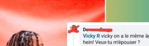 Un fan déclare sa flamme à Vicky R et lui demande sa main en ligne
