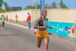 10 Km de Port-Gentil&nbsp;: la gabonaise Jordash Chancia Mibale Bibang étale toute sa classe