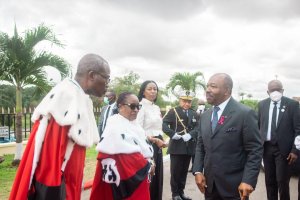 ALi Bongo prend part à la rentrée solennelle des cours et tribunaux du Gabon